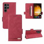 For Samsung Galaxy S24 Ultra 5G Magnetic Clasp Leather Phone Case(Red)