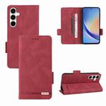 For Samsung Galaxy A35 5G Magnetic Clasp Leather Phone Case(Red)