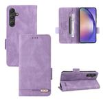 For Samsung Galaxy A55 5G Magnetic Clasp Leather Phone Case(Purple)
