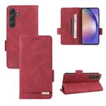 For Samsung Galaxy A55 5G Magnetic Clasp Leather Phone Case(Red)