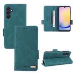 For Samsung Galaxy A25 5G Global Magnetic Clasp Leather Phone Case(Green)