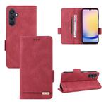 For Samsung Galaxy A25 5G Global Magnetic Clasp Leather Phone Case(Red)