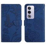 For OPPO A80 EU / A3 Pro Global HT03 Skin Feel Butterfly Embossed Flip Leather Phone Case(Blue)