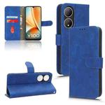 For vivo Y100 5G Skin Feel Magnetic Flip Leather Phone Case(Blue)