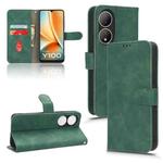 For vivo Y100 5G Skin Feel Magnetic Flip Leather Phone Case(Green)