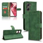 For vivo Y29e 5G Skin Feel Magnetic Flip Leather Phone Case(Green)