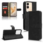 For vivo V29e 5G Skin Feel Magnetic Flip Leather Phone Case(Black)