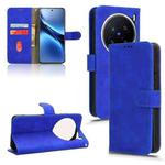 For vivo X200 Pro 5G Skin Feel Magnetic Flip Leather Phone Case(Blue)