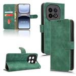 For vivo iQOO 13 Skin Feel Magnetic Flip Leather Phone Case(Green)