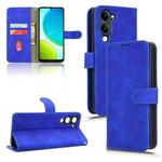For vivo Y04 4G Skin Feel Magnetic Flip Leather Phone Case(Blue)