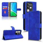 For vivo Y29 4G Global Skin Feel Magnetic Flip Leather Phone Case(Blue)