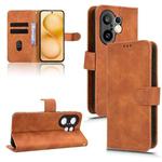 For vivo S30 Pro mini Skin Feel Magnetic Flip Leather Phone Case(Brown)