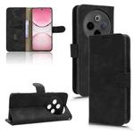 For vivo Y300 Pro 5G Skin Feel Magnetic Flip Leather Phone Case(Black)