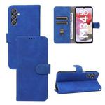 For Samsung Galaxy M34 5G Skin Feel Magnetic Flip Leather Phone Case(Blue)