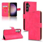 For Samsung Galaxy S23 FE 5G Skin Feel Magnetic Flip Leather Phone Case(Rose Red)