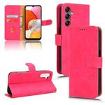 For Samsung Galaxy A15 Skin Feel Magnetic Flip Leather Phone Case(Rose Red)