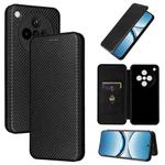 For OPPO Find X8 Carbon Fiber Texture Flip Leather Phone Case(Black)