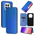 For OPPO F29 5G Carbon Fiber Texture Flip Leather Phone Case(Blue)