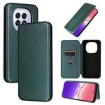 For OPPO F29 5G Carbon Fiber Texture Flip Leather Phone Case(Green)