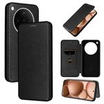 For OPPO Find X8s+ 5G Carbon Fiber Texture Flip Leather Phone Case(Black)