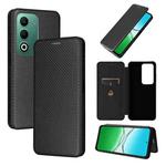 For OPPO A5 5G / 4G Global Carbon Fiber Texture Flip Leather Phone Case(Black)