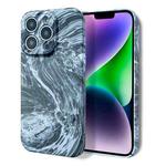 For iPhone 11 Marble Pattern Phone Case(Black White)