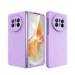 For Huawei Mate X3 Oil-sprayed Integrated Phone Case(Purple)