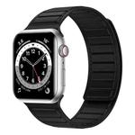 Magnetic Silicone Watch Band For Apple Watch 8 45mm(Black)