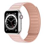 Magnetic Silicone Watch Band For Apple Watch 9 45mm(Pink)