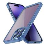 For iPhone 14 Pro Max PC + TPU Phone Case with Lens Film(Blue)