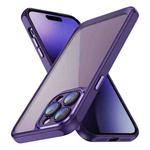 For iPhone 14 Pro Max PC + TPU Phone Case with Lens Film(Dark Purple)