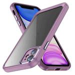 For iPhone 11 PC + TPU Phone Case with Lens Film(Light Purple)