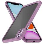 For iPhone XS Max PC + TPU Phone Case with Lens Film(Light Purple)