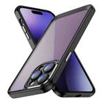 For iPhone 15 Pro Max PC + TPU Phone Case with Lens Film(Black)