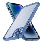 For iPhone 15 PC + TPU Phone Case with Lens Film(Blue)