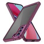 For Samsung Galaxy S23+ 5G PC + TPU Phone Case with Lens Film(Rose Red)