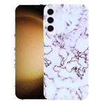 For Samsung Galaxy S23+ 5G Marble Pattern Phone Case(Red White)