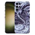 For Samsung Galaxy S23 Ultra 5G Marble Pattern Phone Case(Black White)