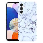 For Samsung Galaxy A14 Marble Pattern Phone Case(Green White)
