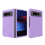 For Google Pixel Fold Oil-sprayed Integrated Phone Case(Purple)