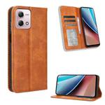 For Motorola Moto G Stylus 5G 2023 Magnetic Buckle Retro Texture Leather Phone Case(Brown)