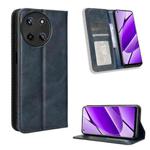 For Realme 11 4G Foreign Magnetic Buckle Retro Texture Leather Phone Case(Blue)