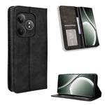 For Realme GT Neo6 SE 5G Magnetic Buckle Retro Texture Leather Phone Case(Black)