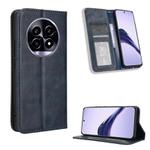 For Realme 14 Pro Lite 5G Magnetic Buckle Retro Texture Leather Phone Case(Blue)