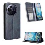 For TCL 50 NxtPaper 5G / 50 Pro NxtPaper 5G Magnetic Buckle Retro Texture Leather Phone Case(Blue)