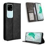 For vivo S18 5G / S18 Pro Magnetic Buckle Retro Texture Leather Phone Case(Black)