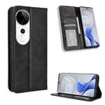 For vivo S19 Pro 5G / V40 5G Magnetic Buckle Retro Texture Leather Phone Case(Black)