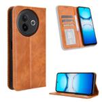 For vivo Y39 5G / Y300i Magnetic Buckle Retro Texture Leather Phone Case(Brown)
