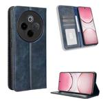 For vivo T4 5G / iQOO Z10 5G Global Magnetic Buckle Retro Texture Leather Phone Case(Blue)
