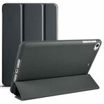 For iPad 9.7 2018 / 2017 / Air 2 / Air 3-folding TPU Horizontal Flip Leather Tablet Case with Holder(Black)